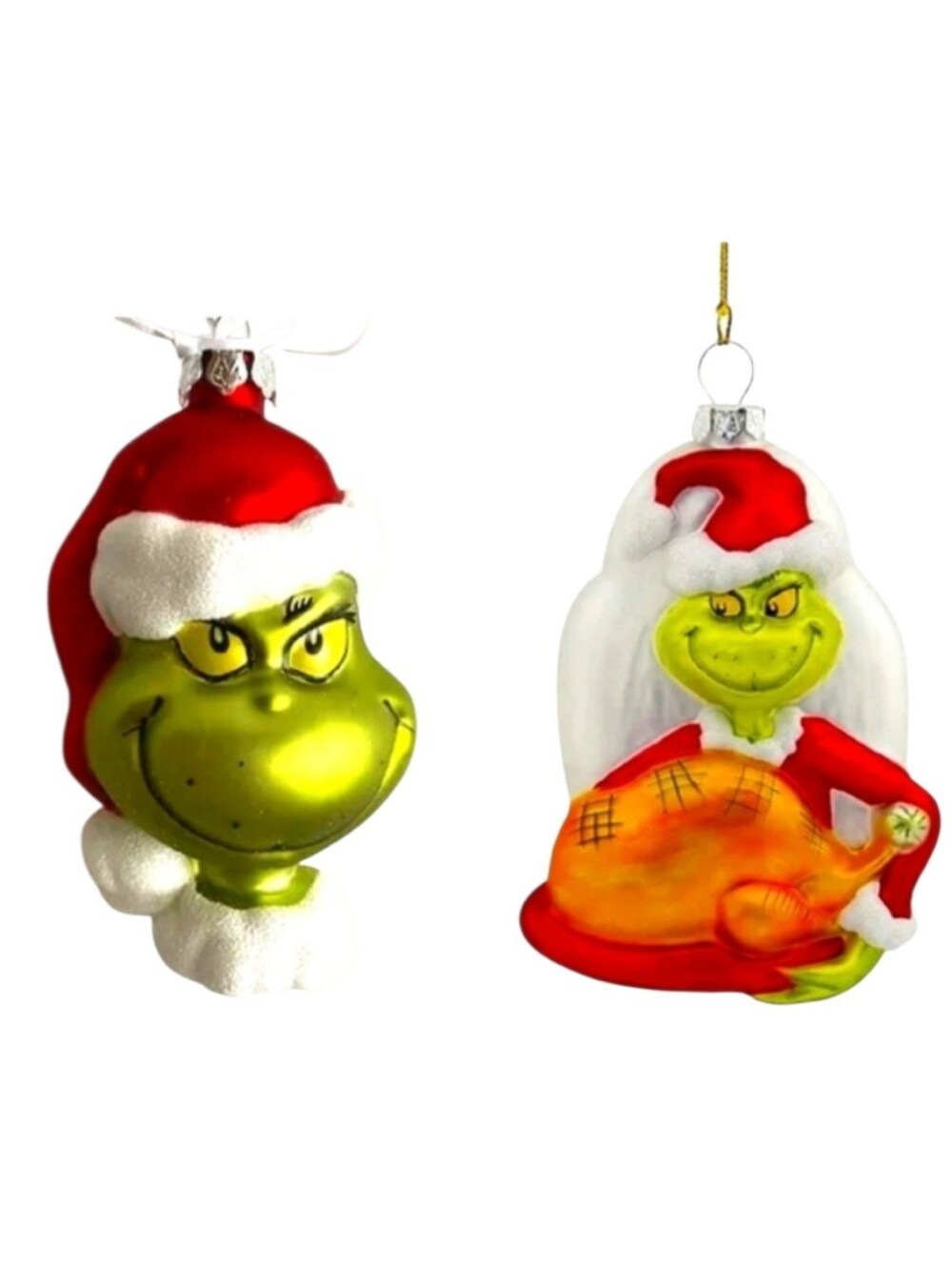 The Grinch & Roast Beast How The Grinch Stole Christmas Glass Hallmark Ornaments